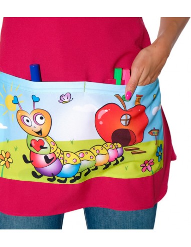 ESTOLA MAESTRA GUSANO FUCSIA. Estolas, Pichis y batas de maestra