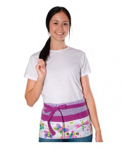 DAVANTINI MAESTRA FARFALLE VIOLA. Grembiuli, scamiciati e vestaglie per insegnanti