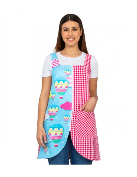 VESTITO MAESTRA MONGOLFIERE. Stampe divertenti e colorate