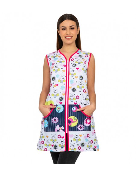 BATA SIN MANGAS ABEJITAS. Novedades de maestra coloridas y divertidas