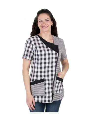 BATA CORTA MANGA CORTA GRIS