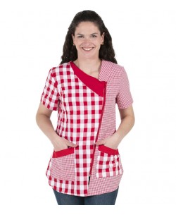 CAMICE CORTA MANICA CORTA ROSSO