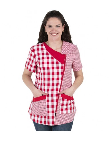 BATA CORTA MANGA CORTA ROJA