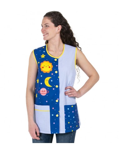 CAMICE MAESTRA CORTO SENZA MANICHE PIANETI