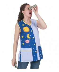 CAMICE MAESTRA CORTO SENZA MANICHE PIANETI 2