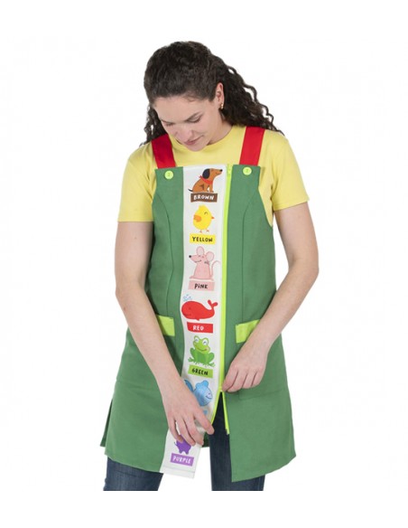 VESTITO MAESTRA ANIMALI COLORI