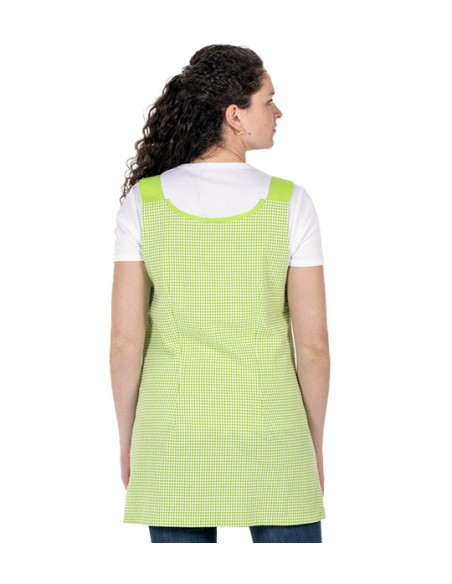 VESTITO VICHY PISTACCHIO