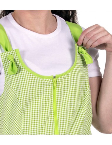 VESTITO VICHY PISTACCHIO