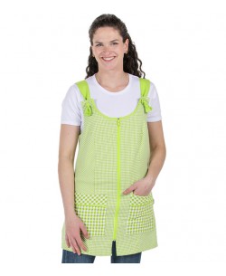 VESTITO VICHY PISTACCHIO