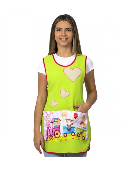 ESTOLA MAESTRA TREN PISTACHO. Batas, estolas y pichis para maestras