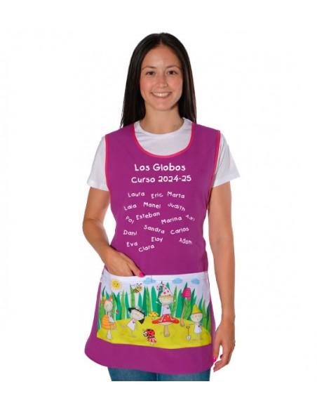 GREMBIULE MAESTRA ELFI RICAMO REGALO MAESTRA