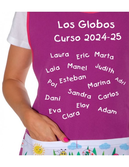 GREMBIULE MAESTRA ELFI RICAMO REGALO MAESTRA