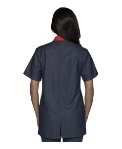 VESTAGLIA IN DENIM A MANICHE CORTE - UNISEX 2