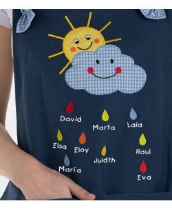 GREMBIULE SOLE E NUVOLA REGALO MAESTRA 2