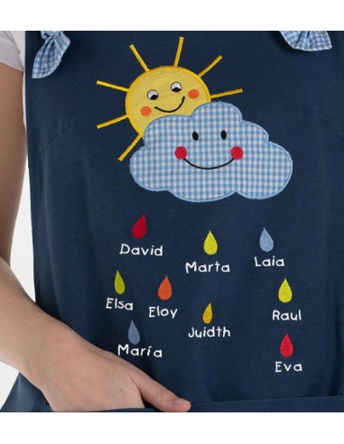 ESTOLA SOL Y NUBE REGALO MAESTRA. Detalles Patchwork