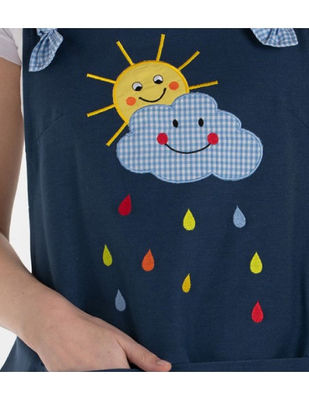 STOLA DI MAESTRO SOLE E NUVOLA. Dettagli ricami e Patchwork