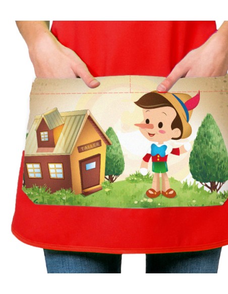 GREMBIULE BAMBINO DI LEGNO ROSSO. Grembiule, vestito e camice da insegnante