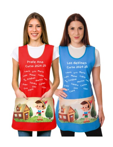 GREMBIULE BAMBINO DI LEGNO VINILE. REGALO INSEGNANTE. Grembiule, vestito e camice da insegnante