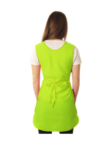 GREMBIULE MAESTRA FARFALLE PISTACCHIO