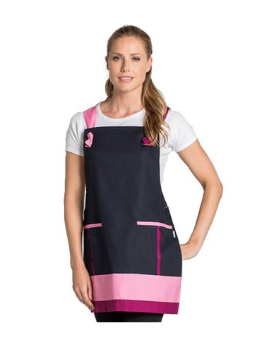 GREMBIULE DI MAESTRA - DENIM ROSA. Personalizzabile col tuo nome!