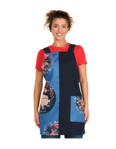 GREMBIULE MAESTRA VIVI LA VITA BLU. Camici e grembiule da insegnante