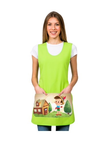 ESTOLA NIÑO DE MADERA COLOR PISTACHO. Estolas y pichis para maestras