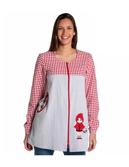 BATA MAESTRA CAPERUCITA ROJA. Estolas, batas y pichis de maestra