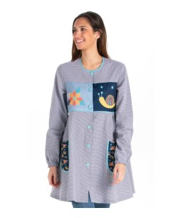 GREMBIULE MAESTRA LUMACA. Grembiule maniche lunga