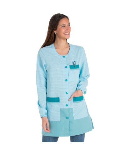 CAMICE MAESTRA TURCHESE. Grembiuli e vestiti da insegnante