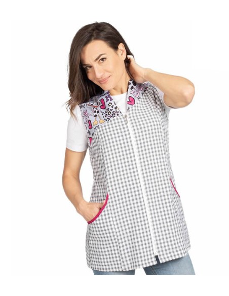 BLUSA SIN MANGAS MAESTRA DUCK. Batas, pichis y estolas para maestras