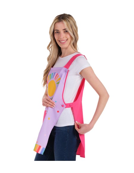 ESTOLA MAESTRA CON ESTAMPADO DE SOL DE COLORES