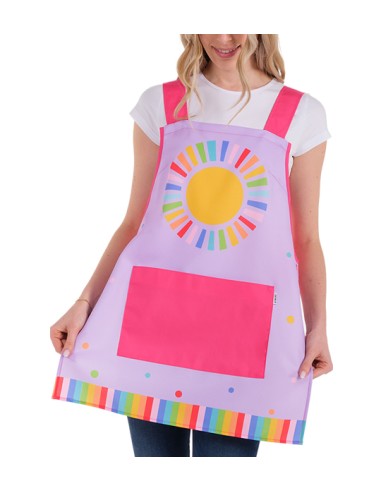 ESTOLA MAESTRA CON ESTAMPADO DE SOL DE COLORES