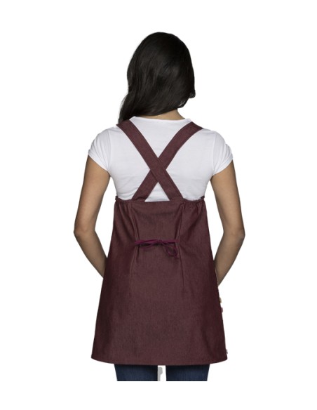 PICHI MAESTRA DENIM ELÁSTICO CON ESTAMPADO DE PAJARITOS DE COLORES