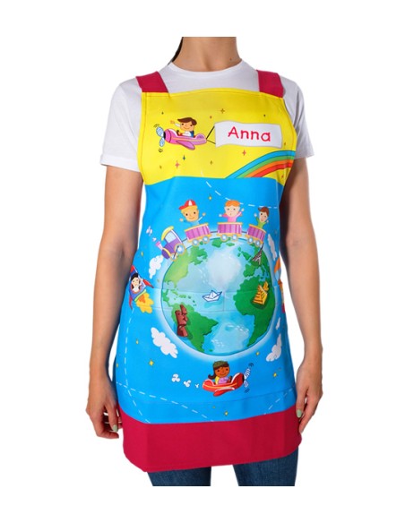 ESTOLA DE MAESTRA NIÑOS VIAJEROS VIAJANDO ALREDEDOR DEL MUNDO.