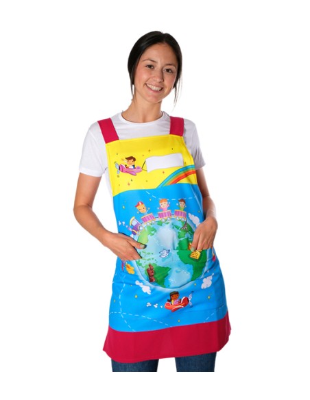 ESTOLA DE MAESTRA NIÑOS VIAJEROS VIAJANDO ALREDEDOR DEL MUNDO.