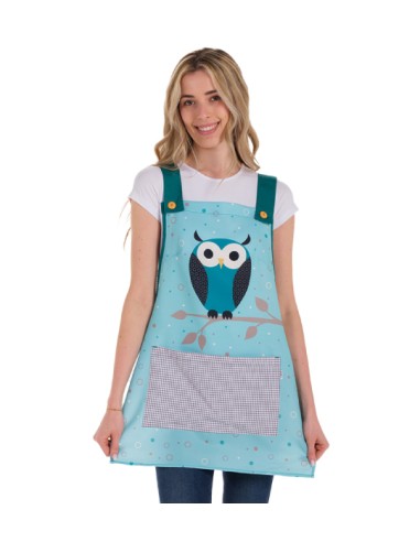 ESTOLA MAESTRA BÚHO REAL. Vestuario divertido para Maestras modernas