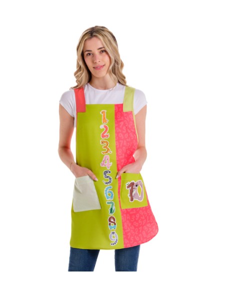 GREMBIULE INSEGNATE SILUETTE NUMERI E ANIMALI