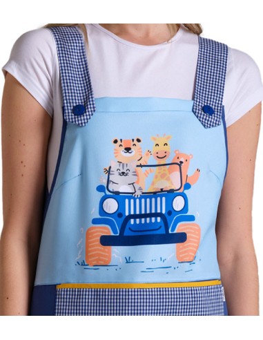 ESTOLA DE MAESTRA JEEP ANIMALES- VESTUARIO DIVERTIDO PARA MAESTRAS