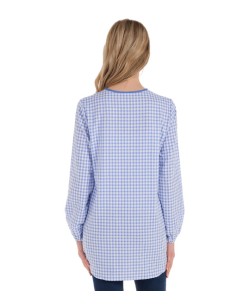 CAMICE MANICHE LUNGA AZZURRO. Camice, grembiule e vestito da insesgnante 2