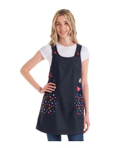 VESTITO DENIM CUORE COLORI. Acquista abiti da insegnante online