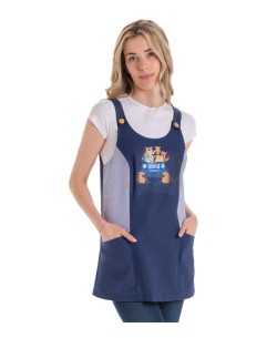 VESTITO INSEGNANTE CON STAMPA DIVERTENTE JEEP ANIMALI