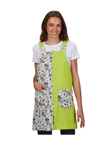 VESTITO MAESTRA RICREAZIONE. STAMPA SCOLASTICA DIVERTENTE E ALLEGRA.