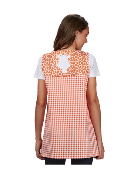 BLUSA DE MAESTRA SIN MANGAS KENIA. Con tejido orgánico y reciclado.