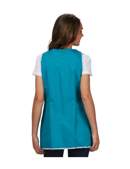 BLUSA DE MAESTRA SIN MANGAS FUNDKIDS. Con tejido orgánico y reciclado.