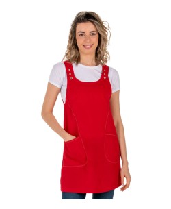 VESTITO ROSSO DA INSEGNANTE. VESTITO DIVERTENTE E FELICE.