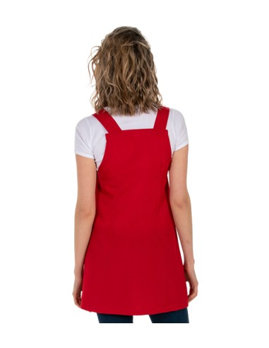 VESTITO ROSSO DA INSEGNANTE. VESTITO DIVERTENTE E FELICE.