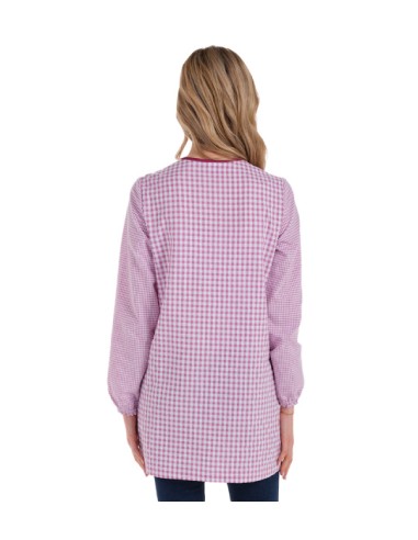 CAMICE MAESTRA QUADRETTI BLU NAVY.