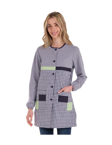 CAMICE PATTE BLU NAVY E VERDE. Camice per l'uso quotidiano