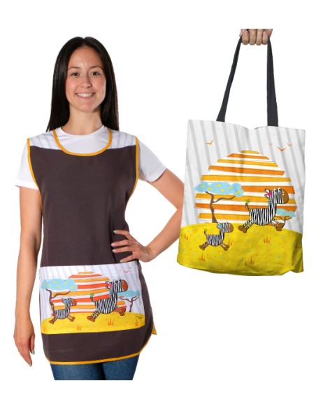 BORSA DI MANO ZEBRA. Accessori e grembiuli per insegnanti.