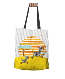 BORSA DI MANO ZEBRA. Accessori e grembiuli per insegnanti.